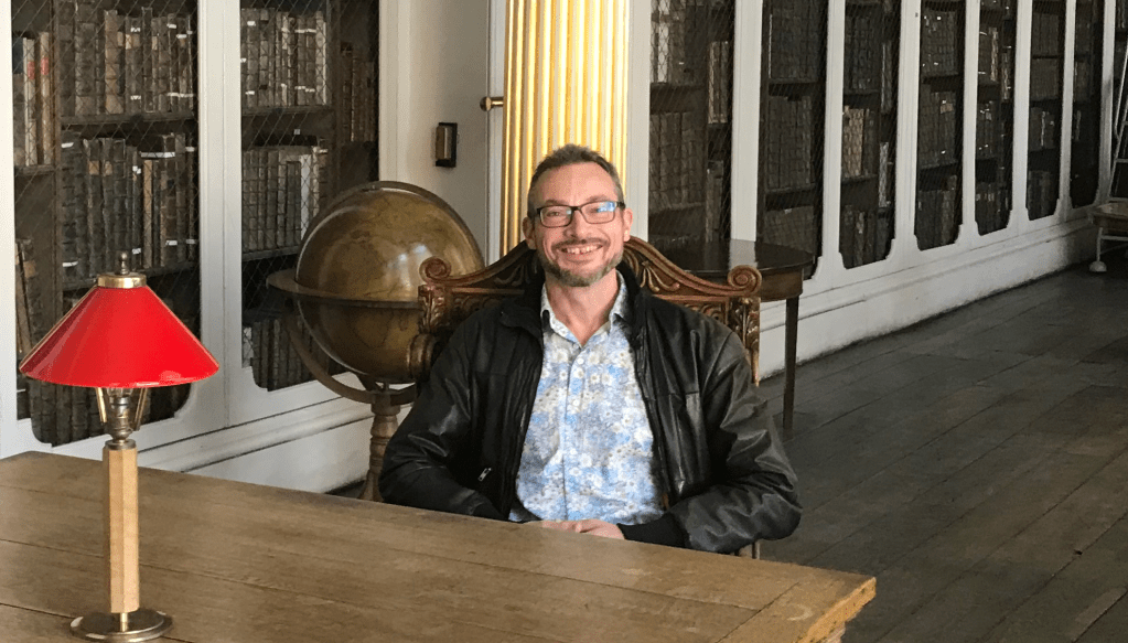 Ben Young (me), visiting Worcester College Oxford.